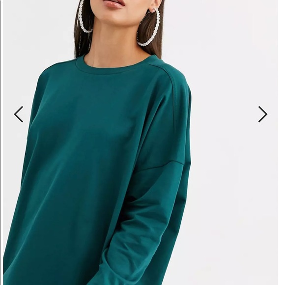 ASOS tall sweat dress with front pocket💚 - Picture 4 of 5